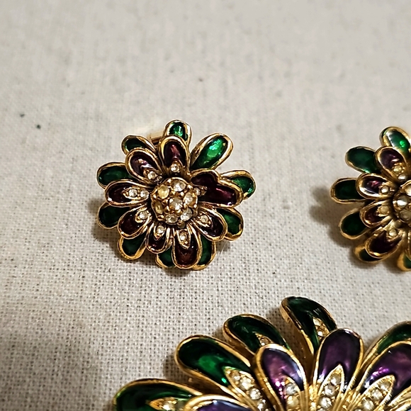 Rare Nataly Brooch & Earrings - Picture 2 of 6